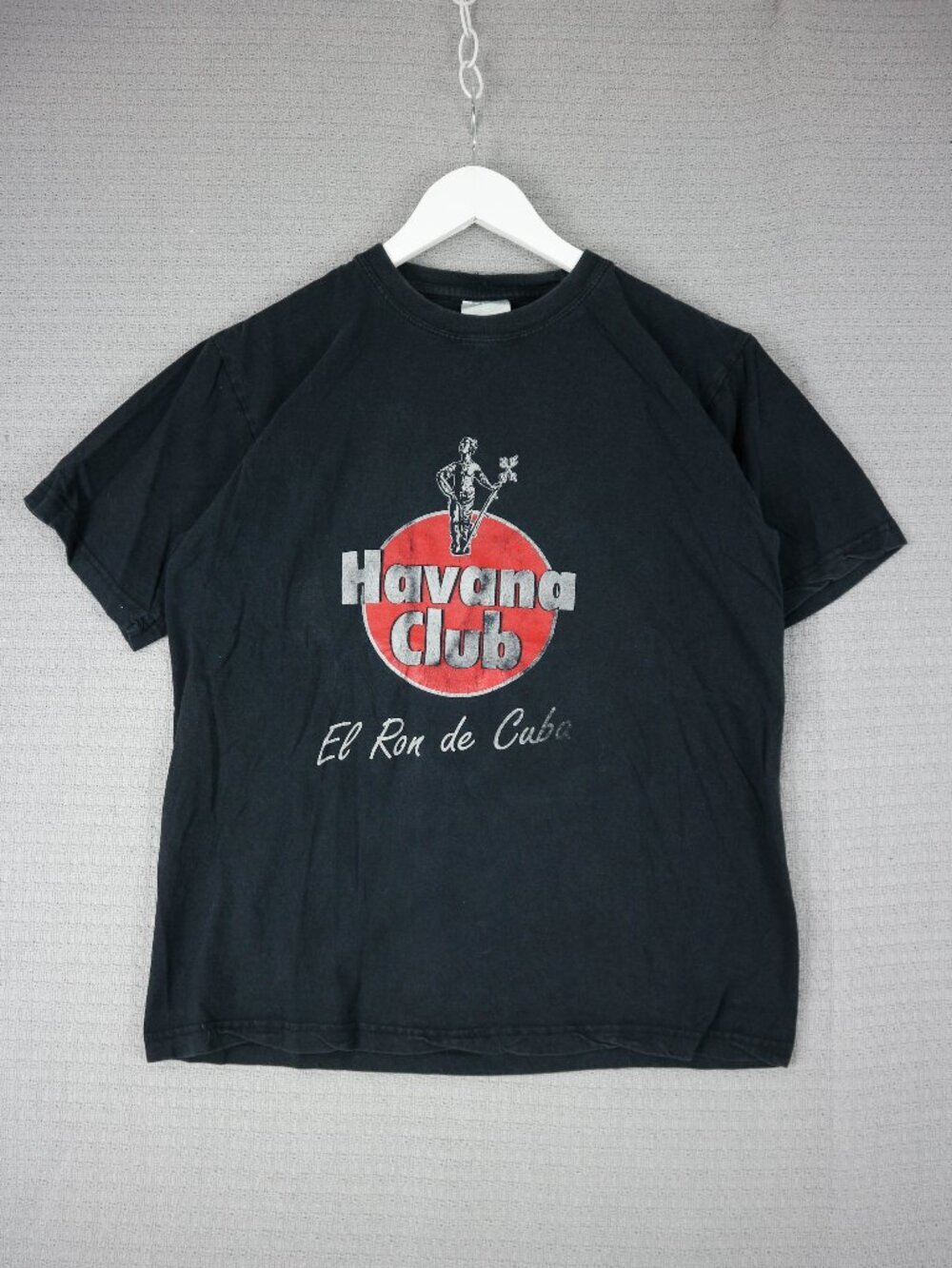 Havana Club El Ron De Cuba Vintage Black Tee Mens Medium
